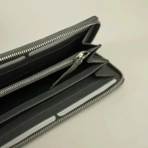 Balenciaga Grey Classic Metallic Edge Continental Zip Around Wallet - Picture 6 of 8